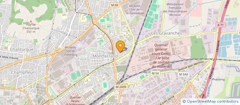 localisation de l'entreprise RESIDENCE SAINT EXUPERY  CLERMONT-FERRAND