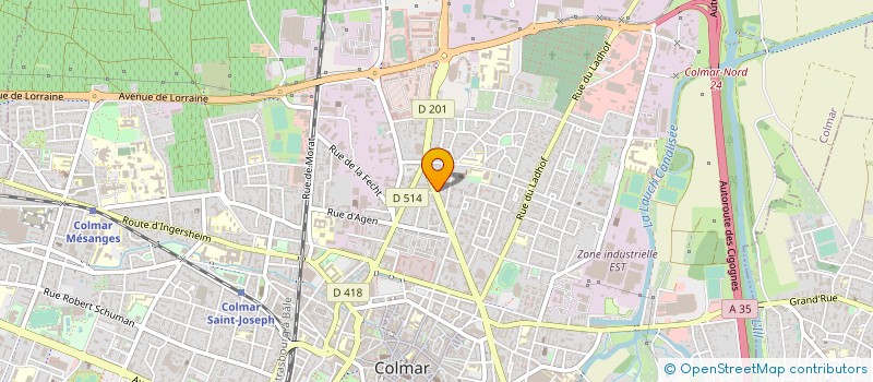 localisation de l'entreprise RESIDENCE SAINT LEON  COLMAR