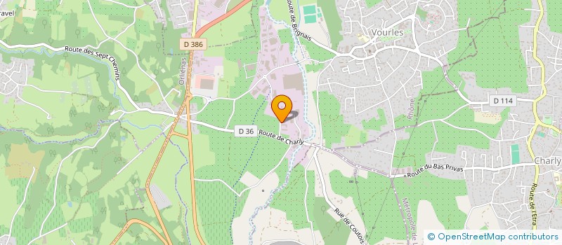localisation de l'entreprise RESIDENCE SAINT LOUIS  VOURLES