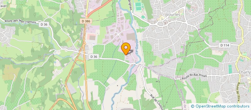 localisation de l'entreprise RESIDENCE SAINTE BARBE  VOURLES
