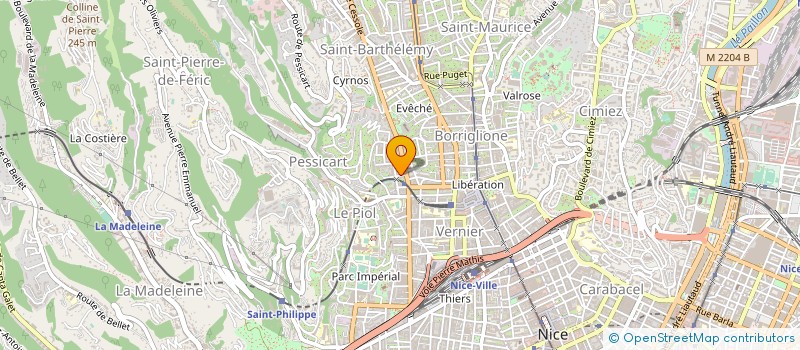 localisation de l'entreprise RESIDENCE SAINTE MARGUERITE à NICE