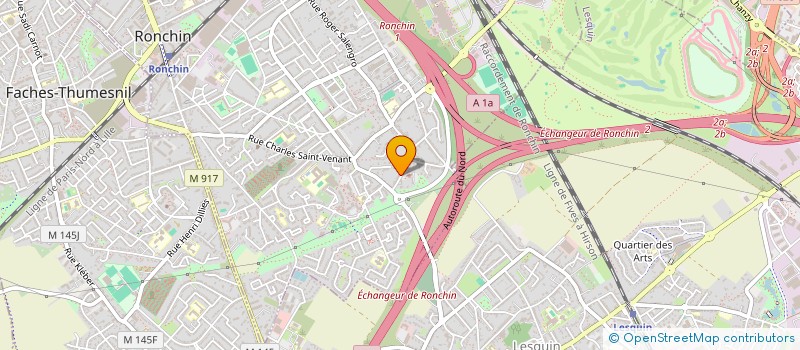 localisation de l'entreprise RESIDENCE SAINTE RICTRUDE  RONCHIN