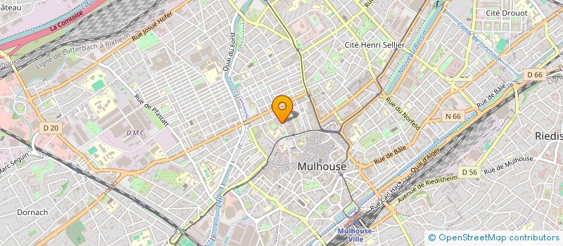 localisation de l'entreprise RESIDENCE SCHLUMBERGER  MULHOUSE