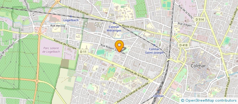 localisation de l'entreprise RESIDENCE SCHUMAN  COLMAR