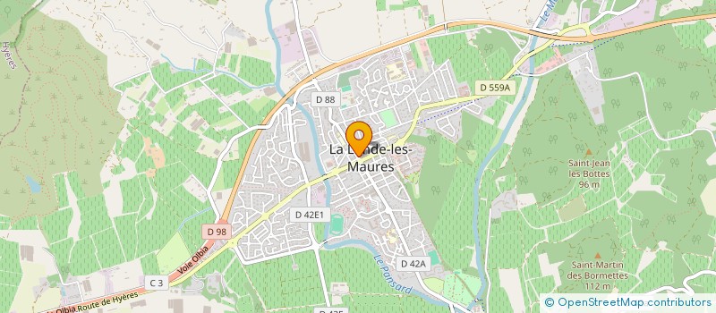 localisation de l'entreprise RESIDENCE SECONDAIRE (RS)  LA LONDE-LES-MAURES