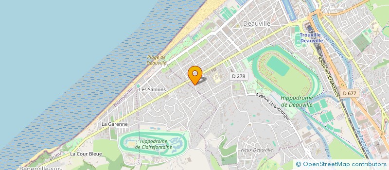 localisation de l'entreprise RESIDENCE SEVIGNE  DEAUVILLE