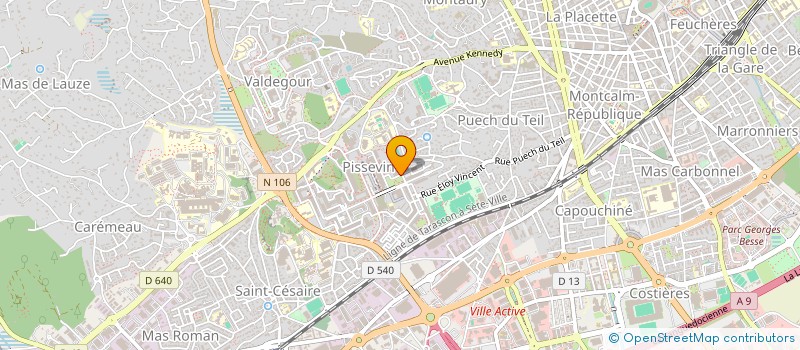 localisation de l'entreprise RESIDENCE SOCIALE F.J.T. CHARLES GIDE  NIMES