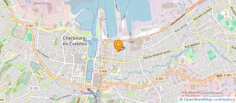 localisation de l'entreprise RESIDENCE ST CLEMENT  CHERBOURG-EN-COTENTIN