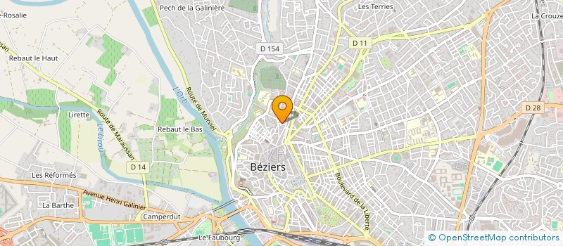localisation de l'entreprise RESIDENCE ST JEAN D AUREILHAN  BEZIERS