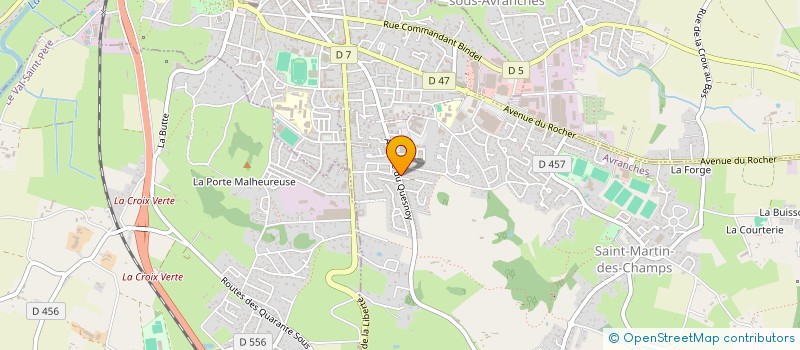 localisation de l'entreprise RESIDENCE ST QUENTIN  AVRANCHES