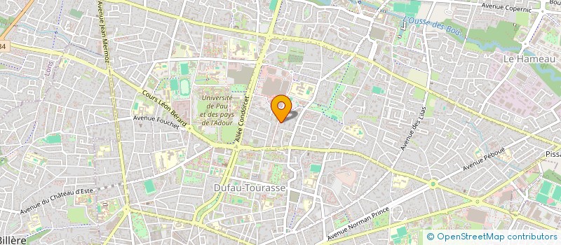 localisation de l'entreprise RESIDENCE STANFORD à PAU