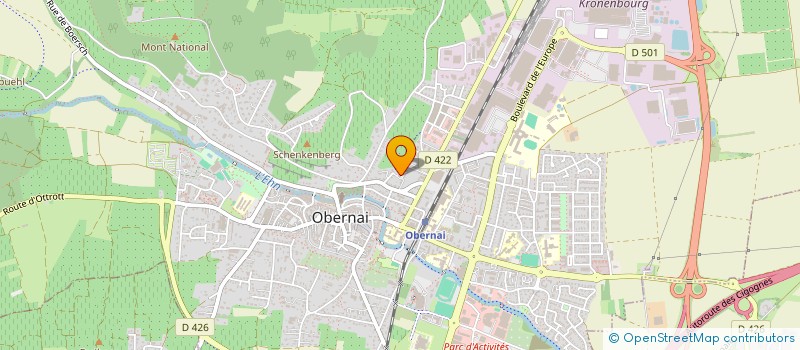 localisation de l'entreprise RESIDENCE STE ODILE  OBERNAI