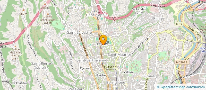 localisation de l'entreprise RESIDENCE STELLA à NICE
