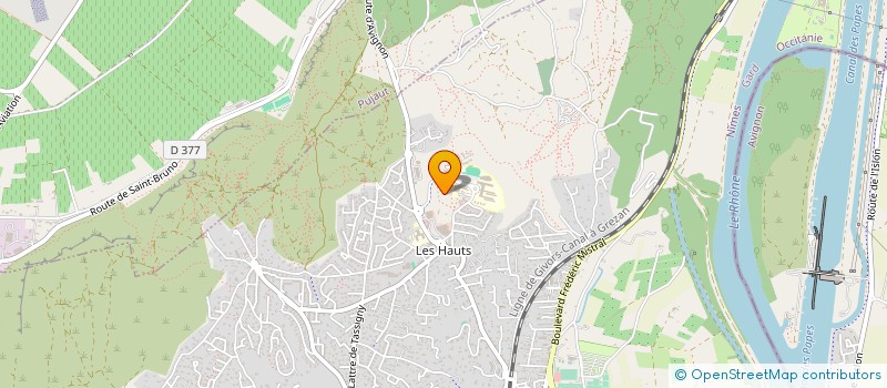 localisation de l'entreprise RESIDENCE STELLA AVIGNON  VILLENEUVE-LES-AVIGNON