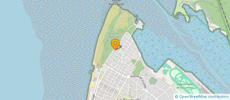 localisation de l'entreprise RESIDENCE SUNLIGHT  LE TOUQUET-PARIS-PLAGE