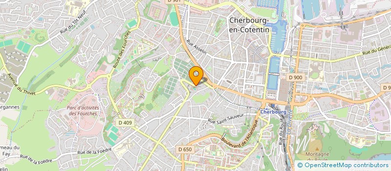 localisation de l'entreprise RESIDENCE SURCOUF  CHERBOURG-EN-COTENTIN