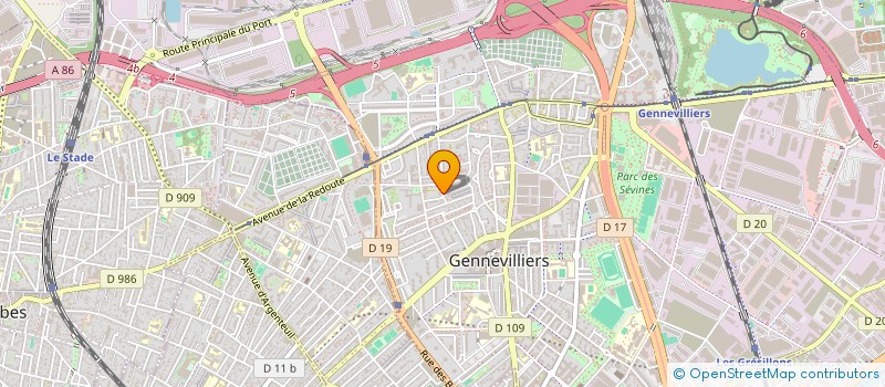 localisation de l'entreprise RESIDENCE TCHINDA MAFOTSI à GENNEVILLIERS