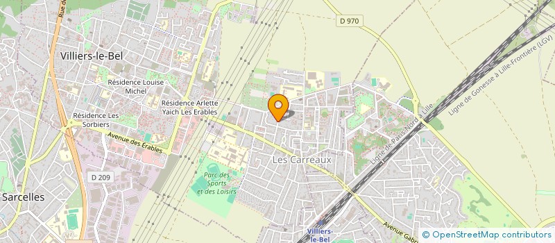 localisation de l'entreprise RESIDENCE TRAN  VILLIERS-LE-BEL