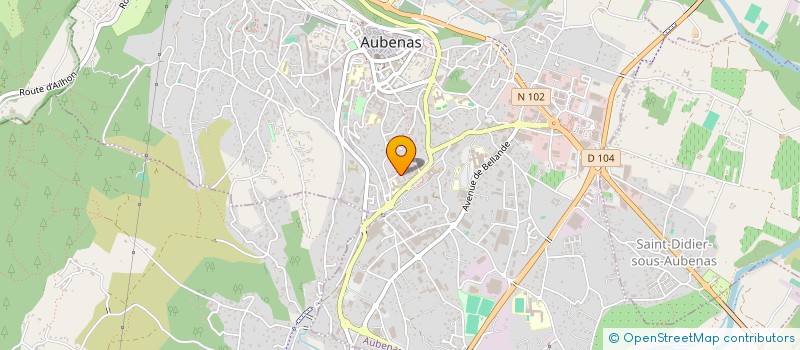 localisation de l'entreprise RESIDENCE VALFLEURY  AUBENAS