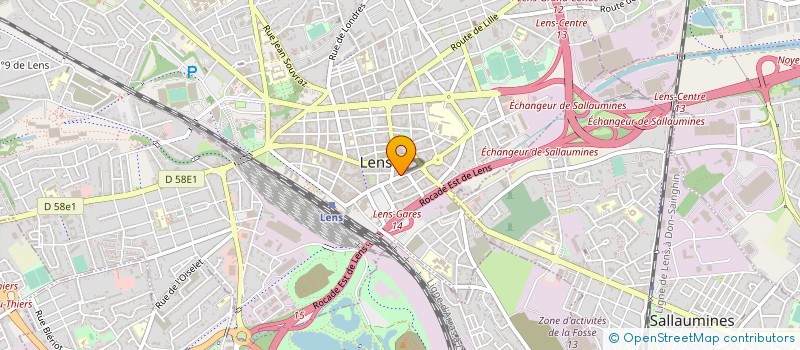 localisation de l'entreprise RESIDENCE VAN PELT  LENS