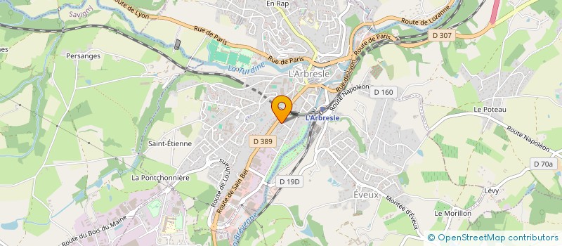 localisation de l'entreprise RESIDENCE VERDI  L'ARBRESLE