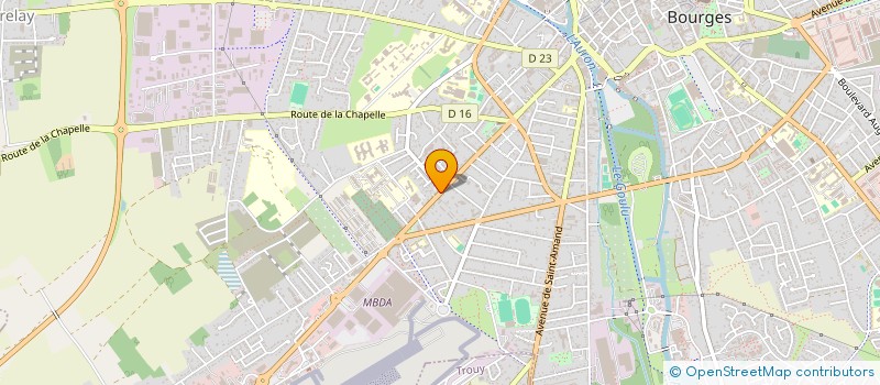 localisation de l'entreprise RESIDENCE VILLA BELLEVUE  BOURGES