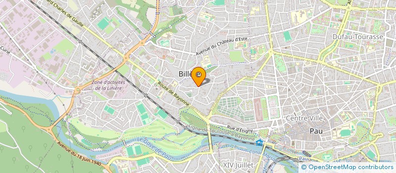 localisation de l'entreprise RESIDENCE VILLA SAINTE ODILE  BILLERE