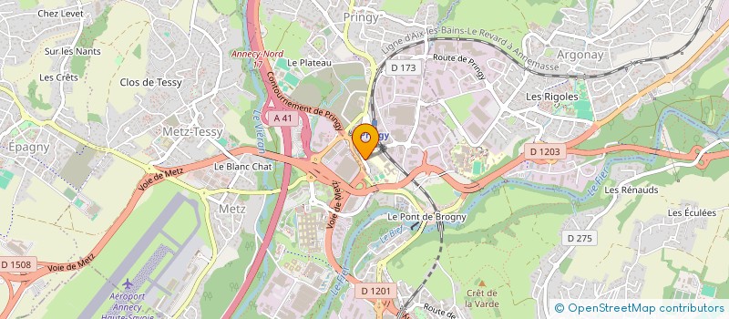 localisation de l'entreprise RESIDENCE VILLAGE à ANNECY