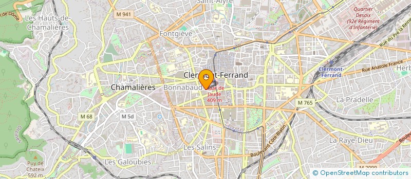 localisation de l'entreprise RESIDENCE VIVALDI  CLERMONT-FERRAND