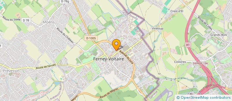 localisation de l'entreprise RESIDENCE VOLTAIRE EB à FERNEY-VOLTAIRE