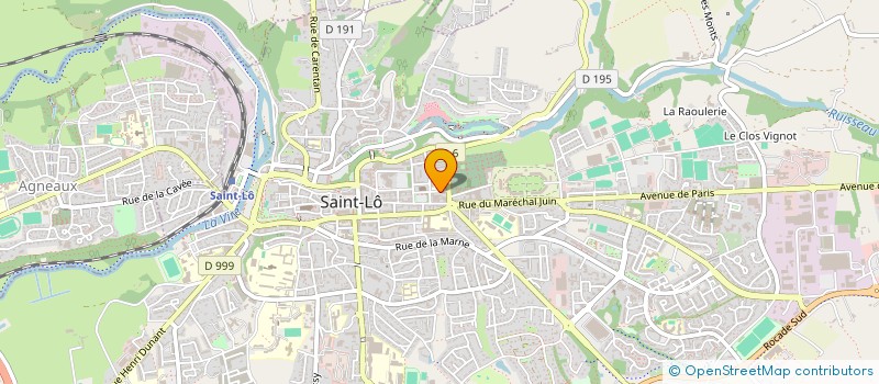 localisation de l'entreprise RESIDENCE VOTRE LOGEMENT  SAINT-LO