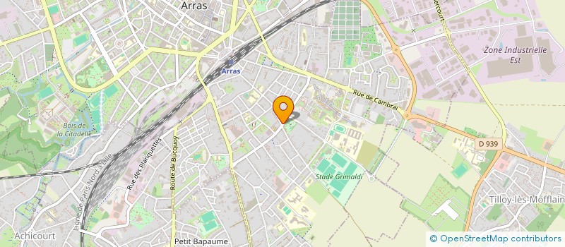 localisation de l'entreprise RESIDENCE ZOLA à ARRAS