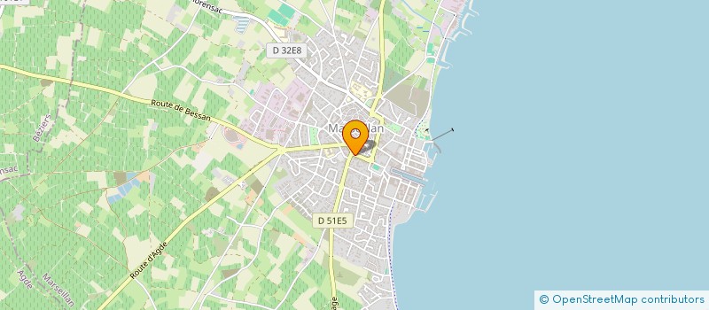 localisation de l'entreprise RESIDENCES + à MARSEILLAN