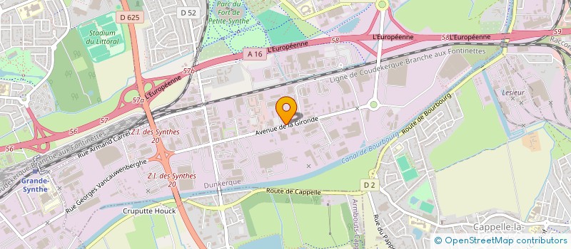 localisation de l'entreprise RESIDENCES & ARCHITECTURE à DUNKERQUE