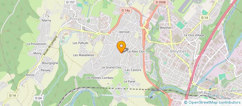 localisation de l'entreprise RESIDENCES ARTISANALES à POISY