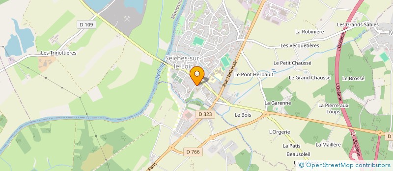 localisation de l'entreprise RESIDENCES AU FIL DU LOIR à SEICHES-SUR-LE-LOIR