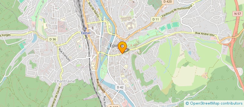 localisation de l'entreprise RESIDENCES BOUSSAC  EPINAL