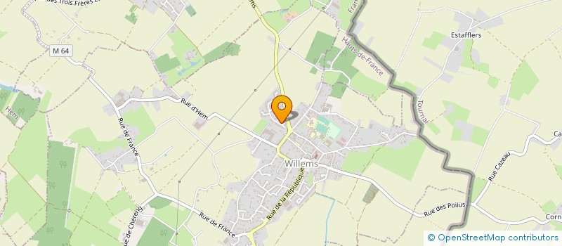 localisation de l'entreprise RESIDENCES & CHALETS à CAMPHIN-EN-PEVELE