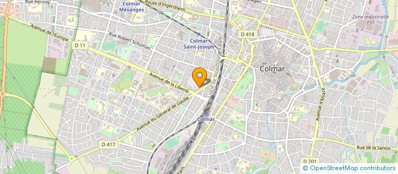 localisation de l'entreprise RESIDENCES D ALSACE S A D'HLM  COLMAR