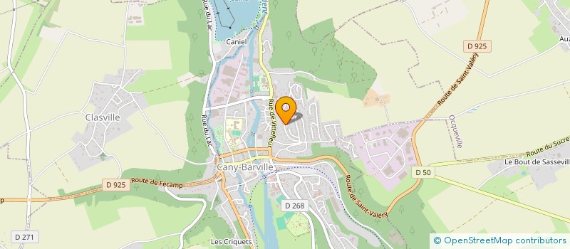 localisation de l'entreprise RESIDENCES DU RIBOUDIN  CANY-BARVILLE