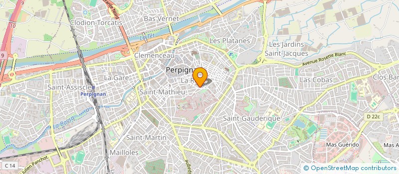localisation de l'entreprise RESIDENCES DU SOLEIL  PERPIGNAN