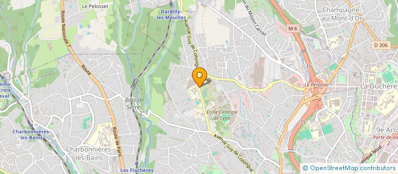 localisation de l'entreprise RESIDENCES ET LOISIRS à ECULLY