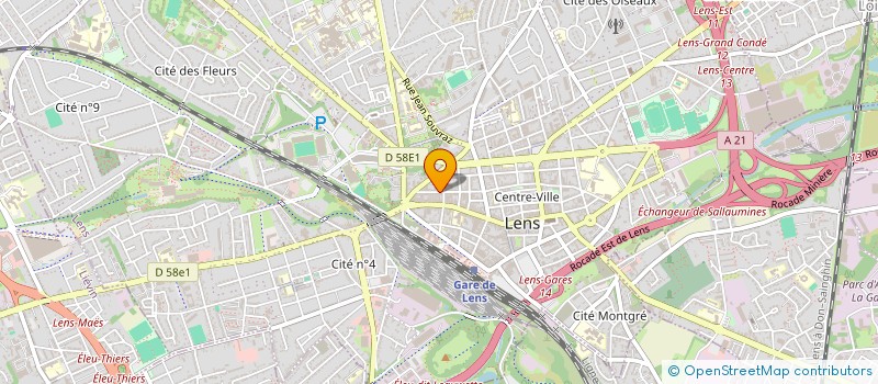 localisation de l'entreprise RESIDENCES ISBERGUES  LENS