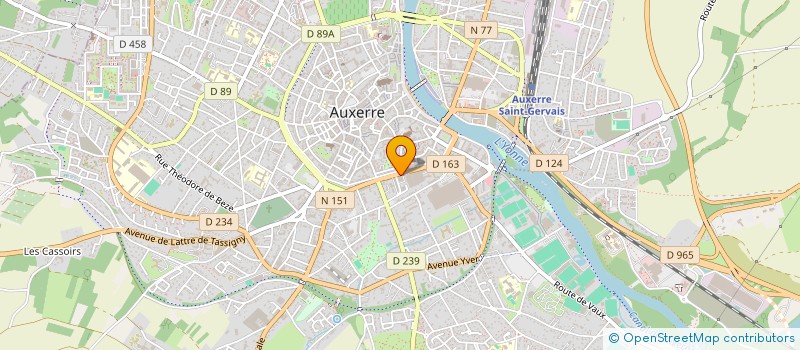 localisation de l'entreprise RESIDENCES JEUNES DE L YONNE  AUXERRE