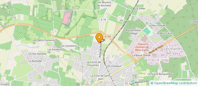 localisation de l'entreprise RESIDENCES JOEL DE FROMENT  CHINON