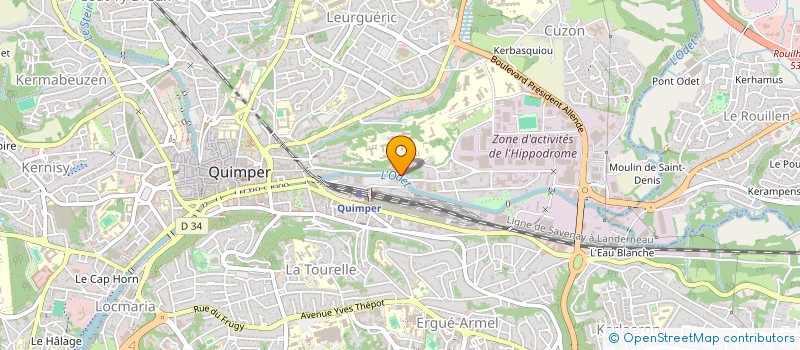 localisation de l'entreprise RESIDENCES KER RADENEG -TY CREAC'H -TI GLAZIC à QUIMPER