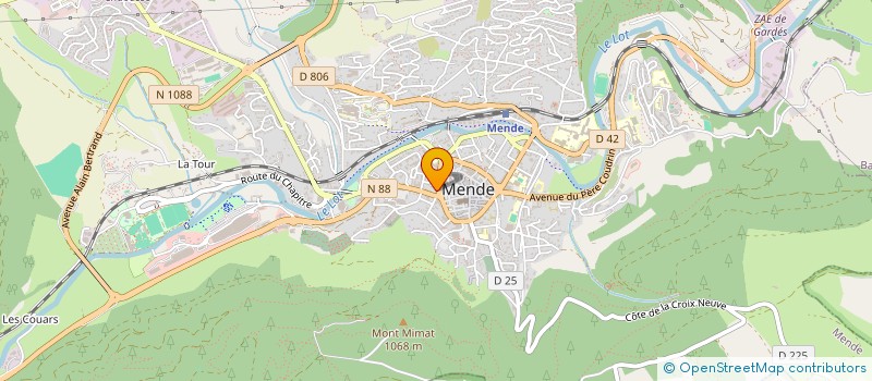 localisation de l'entreprise RESIDENCES MUTUALISTES DE LOZERE à MENDE