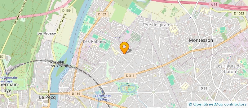 localisation de l'entreprise RESIDENCES PAPADOPOULOS  LE VESINET