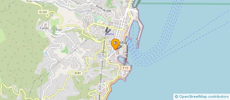 localisation de l'entreprise RESIDENCES PLEIN SOLEIL à BASTIA