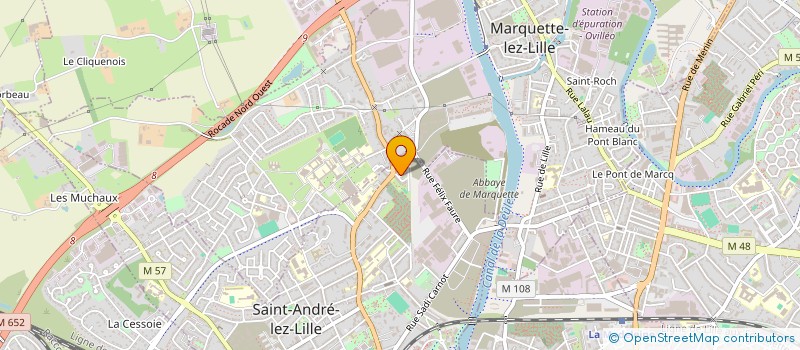 localisation de l'entreprise RESIDENCES VERTES FEUILLES ET 2EME DB à SAINT-ANDRE-LEZ-LILLE